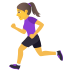 🏃‍♀️ woman running display on JoyPixels